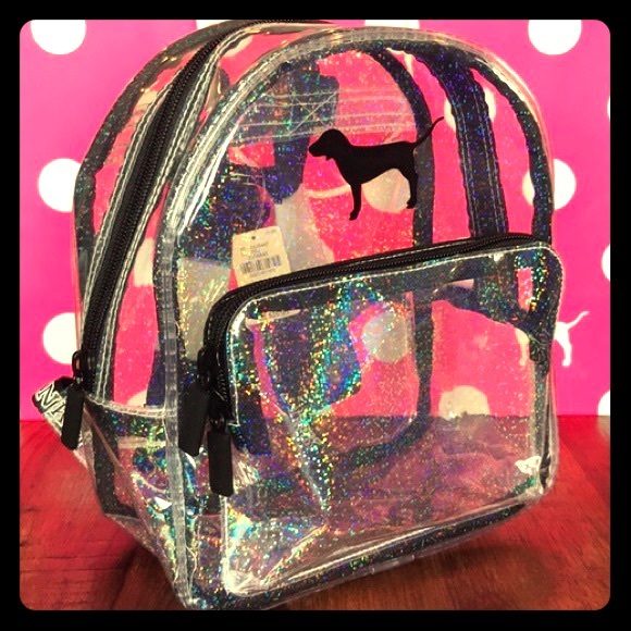 clear pink backpacks